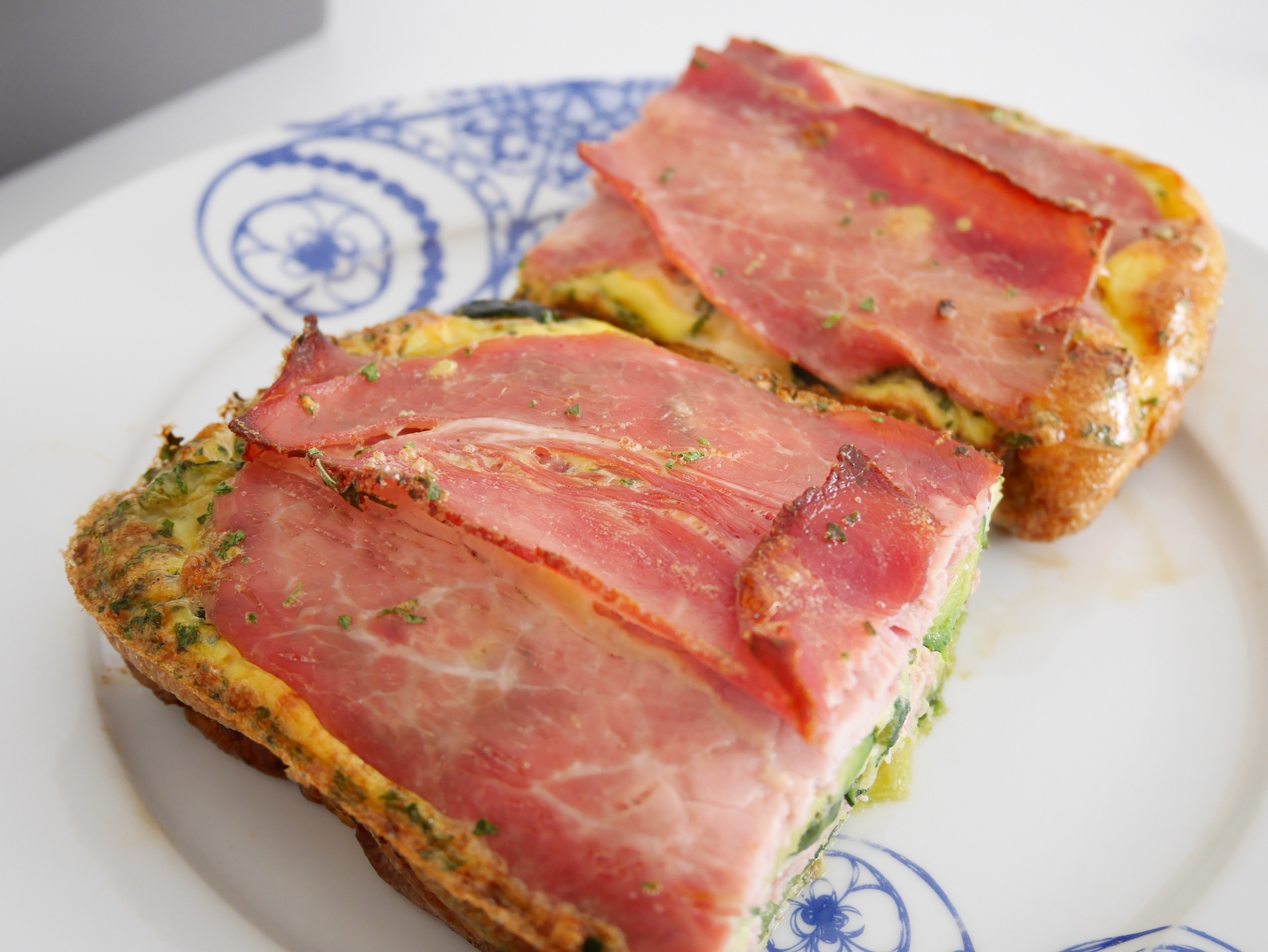 recette flan courgette oeuf jambon