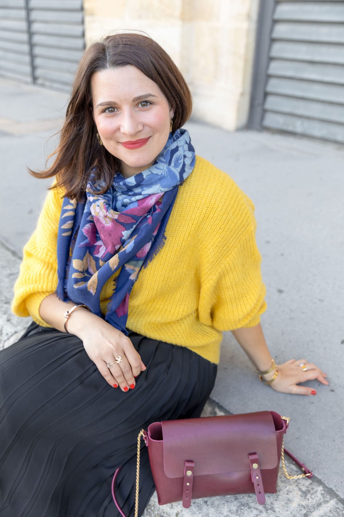 Pull Laine & canevas jaune - M/L main image 1